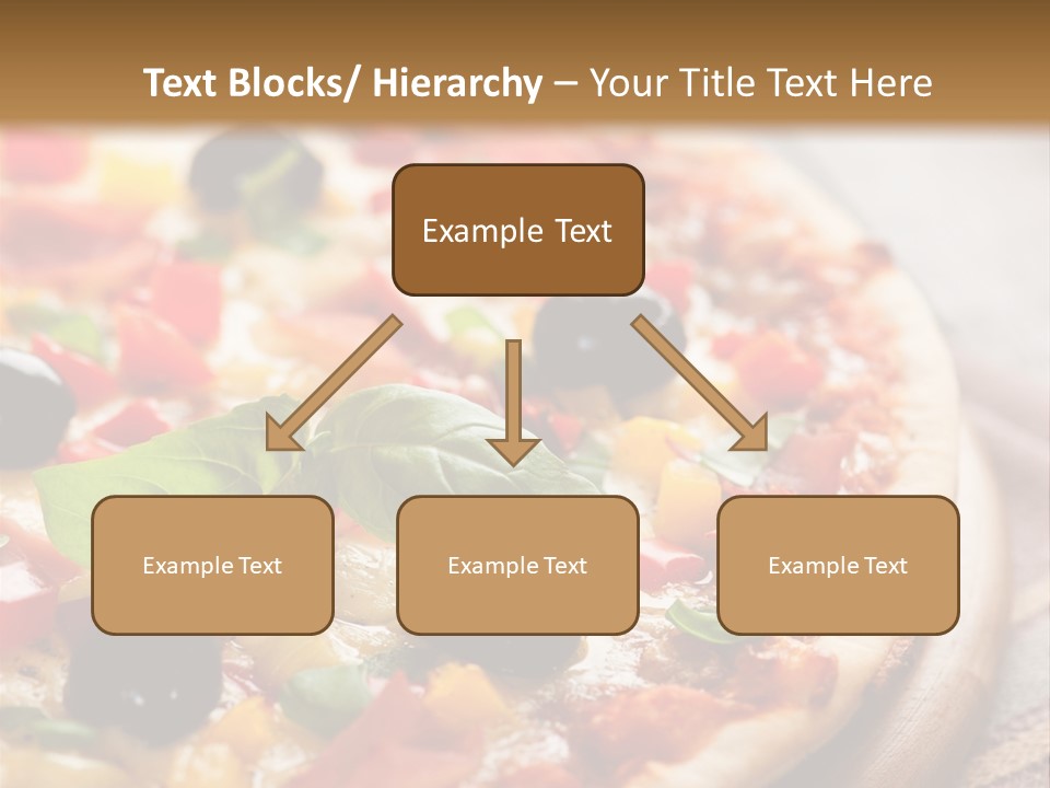 Black Olives Red Pepper Ham PowerPoint Template