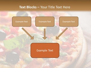 Black Olives Red Pepper Ham PowerPoint Template