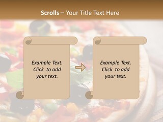 Black Olives Red Pepper Ham PowerPoint Template
