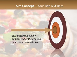 Black Olives Red Pepper Ham PowerPoint Template