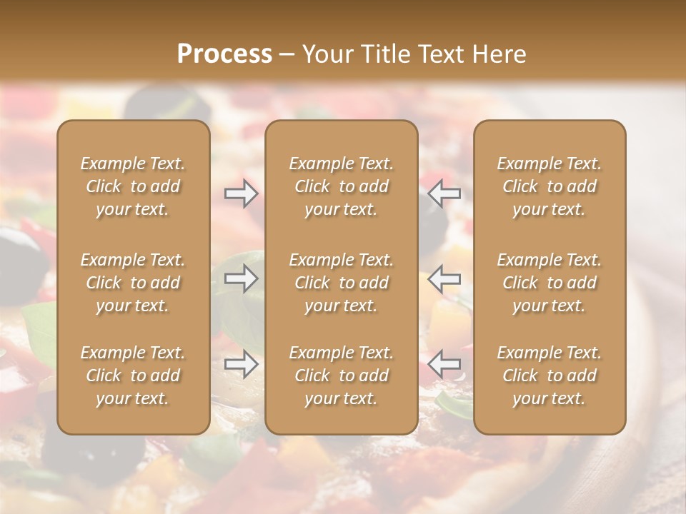Black Olives Red Pepper Ham PowerPoint Template
