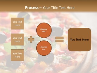 Black Olives Red Pepper Ham PowerPoint Template