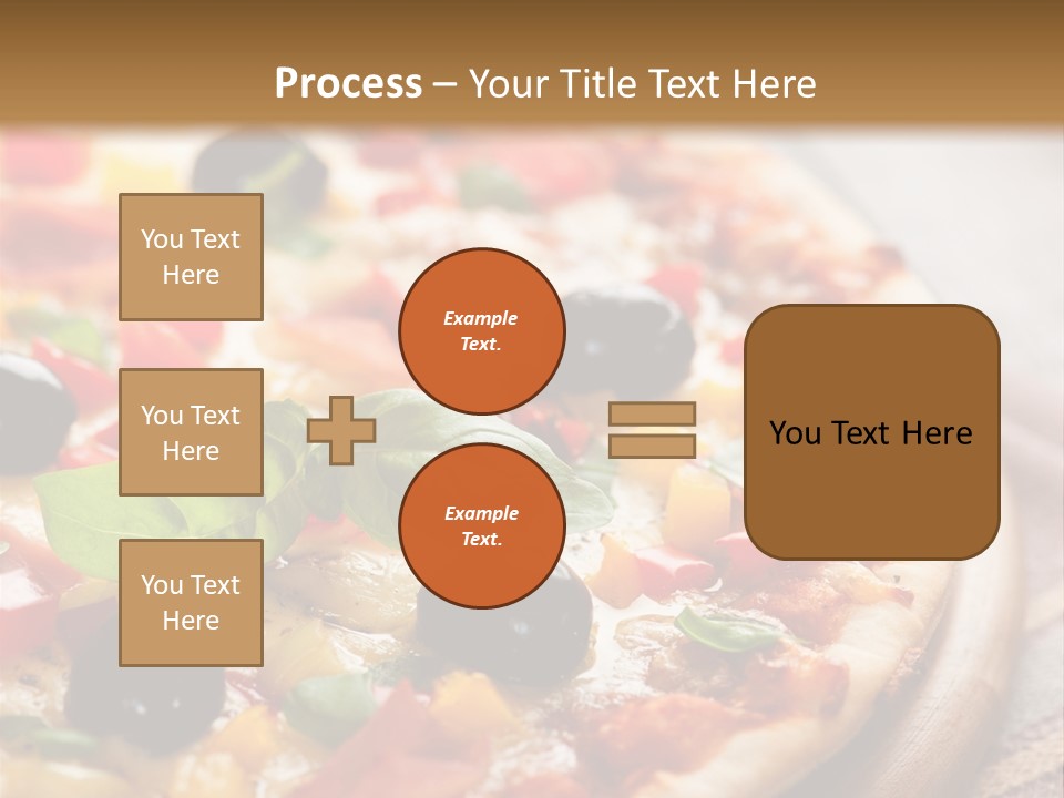Black Olives Red Pepper Ham PowerPoint Template