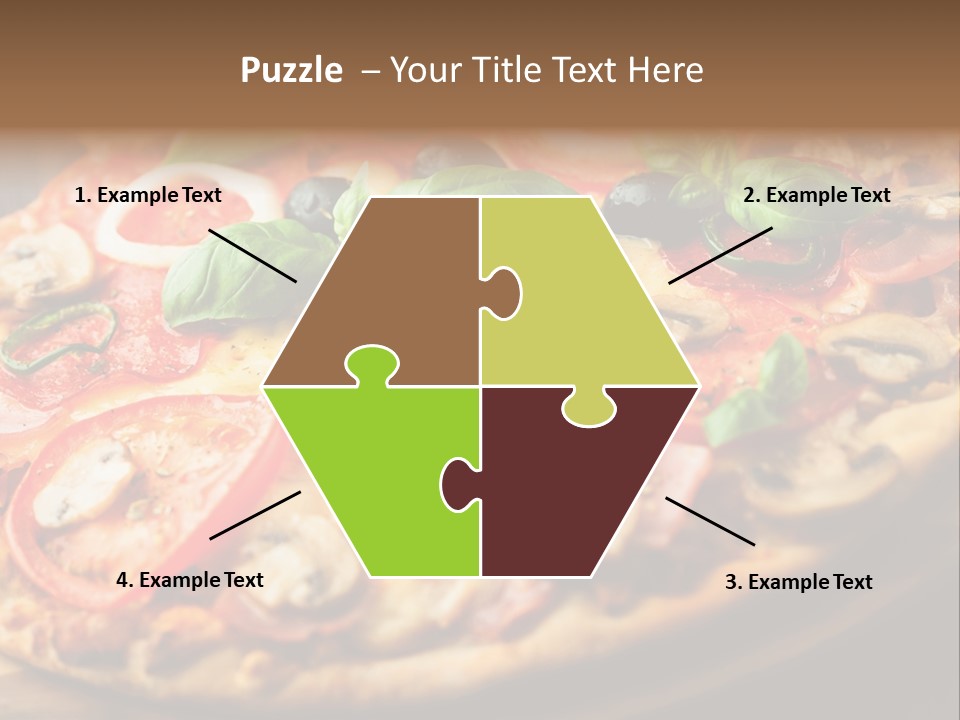 Dinner Onion Ham PowerPoint Template