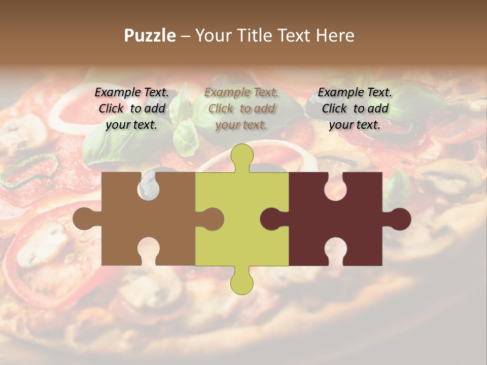 Dinner Onion Ham PowerPoint Template