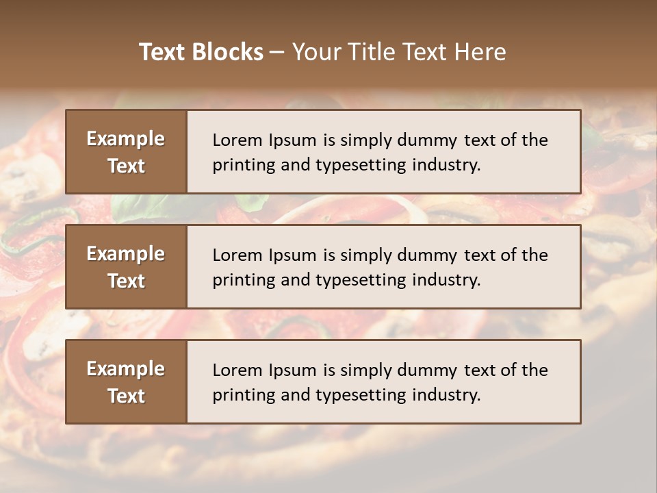 Dinner Onion Ham PowerPoint Template