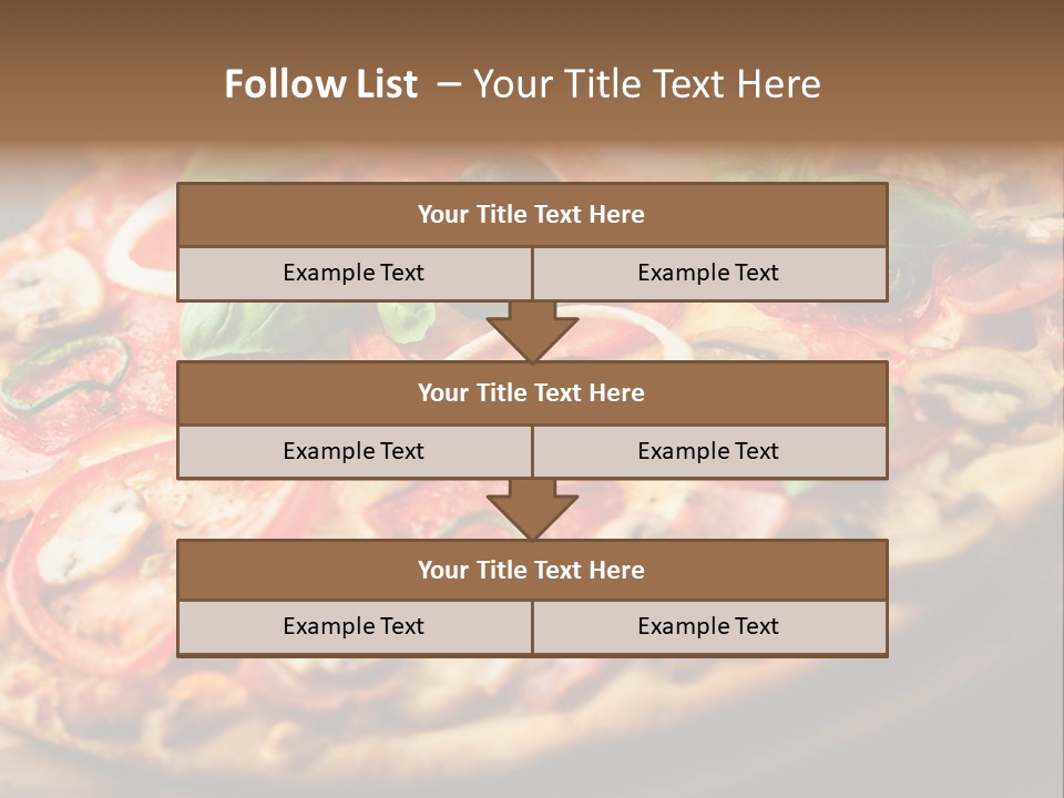 Dinner Onion Ham PowerPoint Template