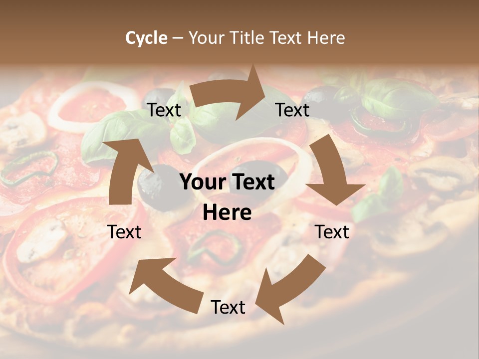 Dinner Onion Ham PowerPoint Template