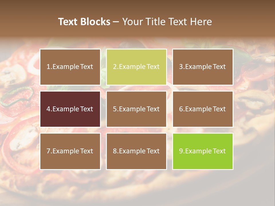 Dinner Onion Ham PowerPoint Template