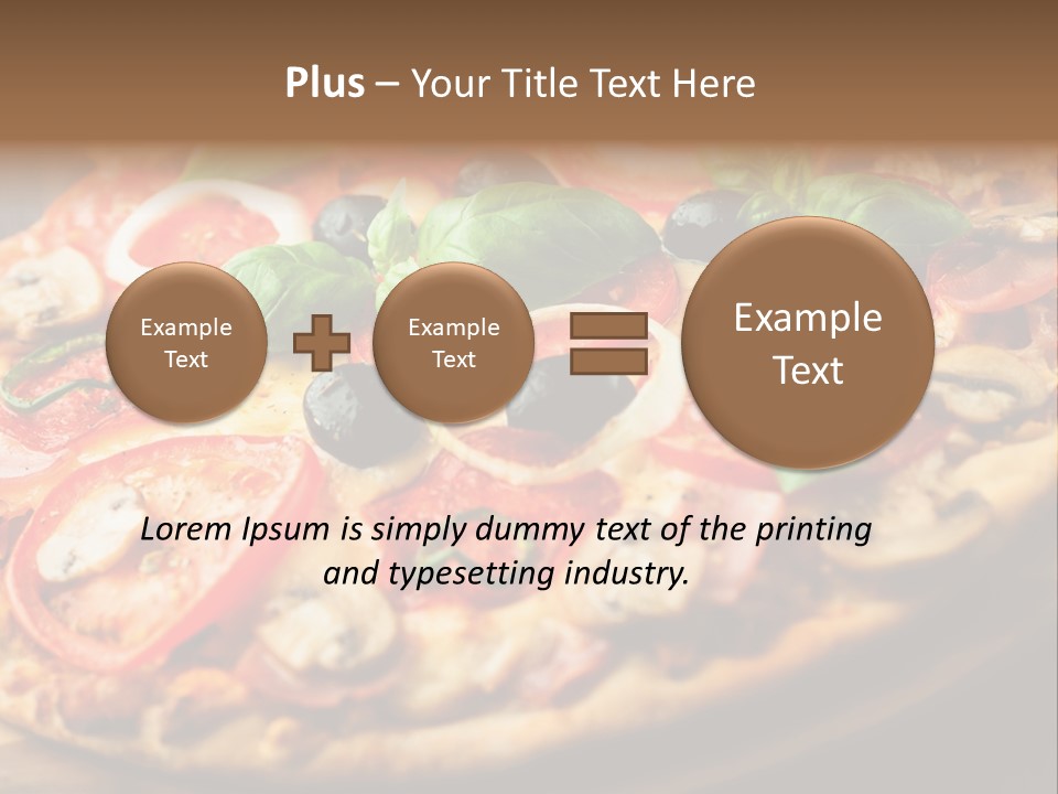 Dinner Onion Ham PowerPoint Template