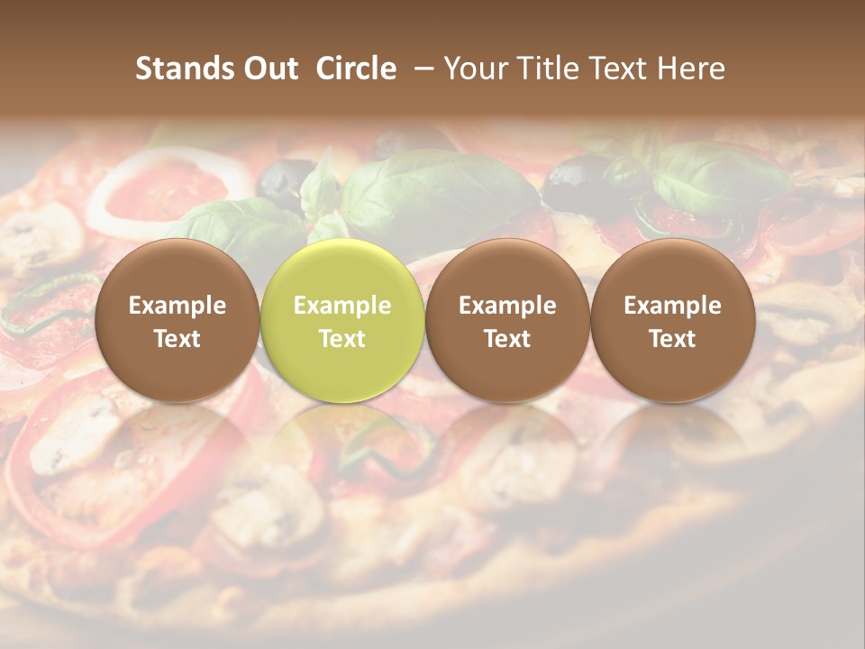Dinner Onion Ham PowerPoint Template