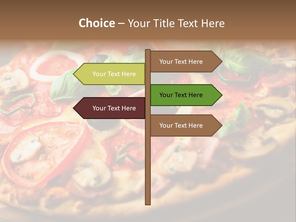 Dinner Onion Ham PowerPoint Template