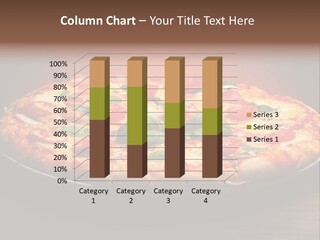 Horizontal Cheese Portion PowerPoint Template