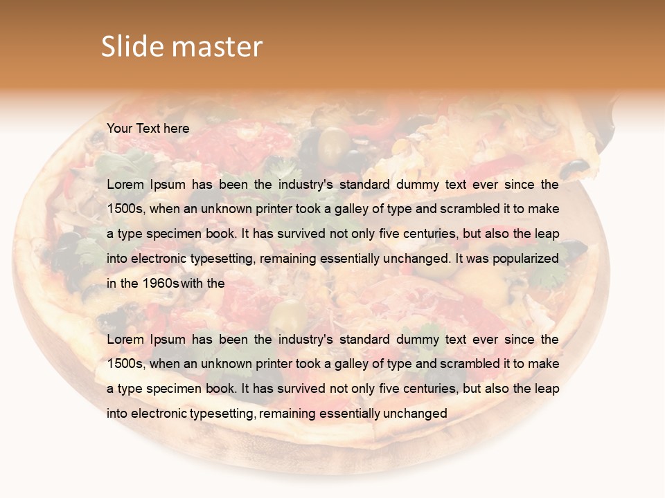 Spicy Topping Meat PowerPoint Template