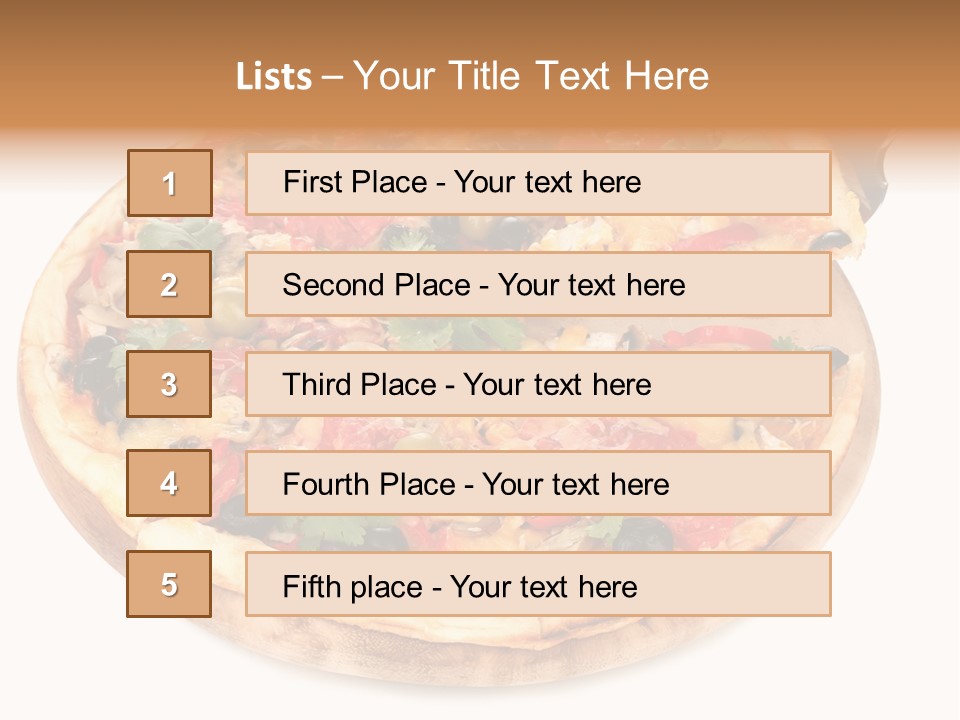 Spicy Topping Meat PowerPoint Template