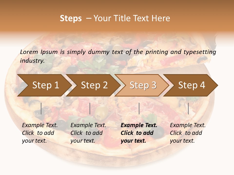 Spicy Topping Meat PowerPoint Template