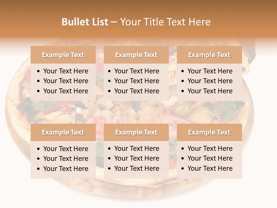 Spicy Topping Meat PowerPoint Template