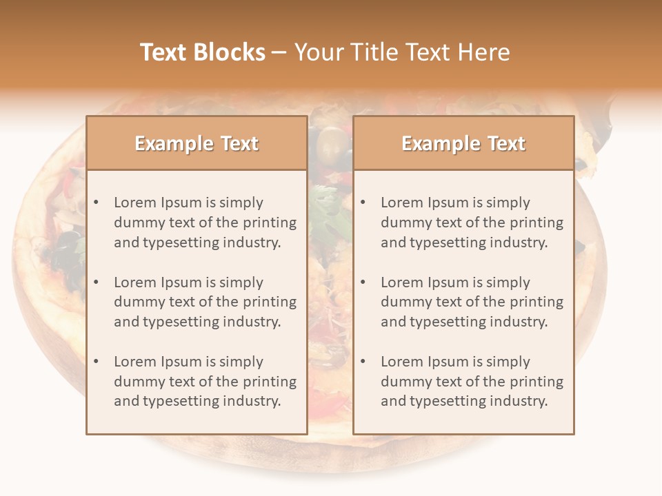 Spicy Topping Meat PowerPoint Template