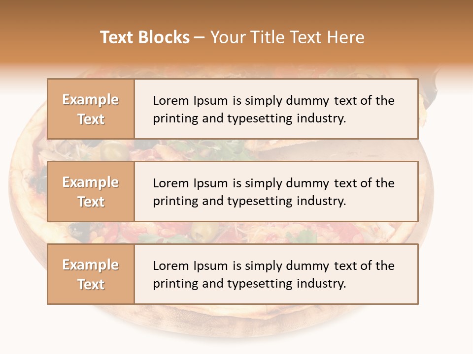 Spicy Topping Meat PowerPoint Template