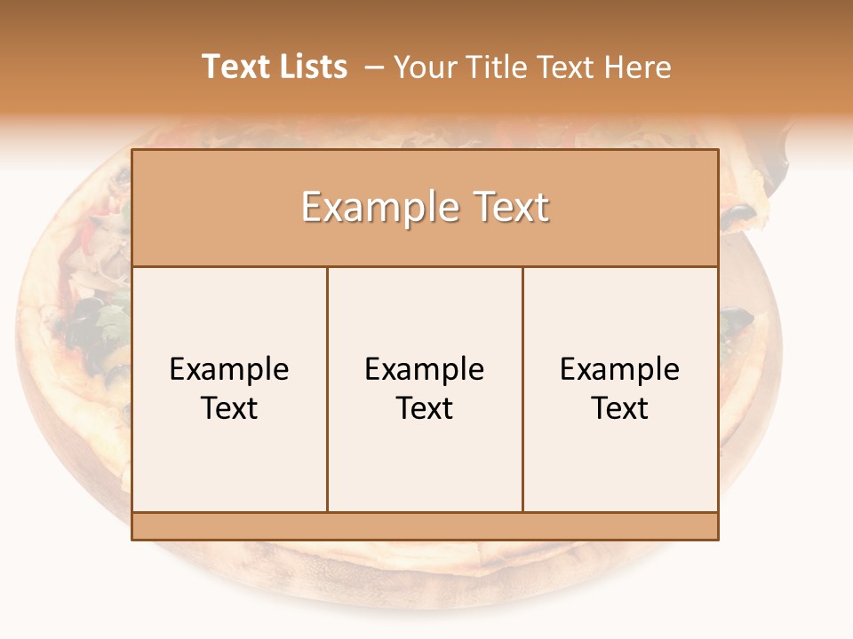 Spicy Topping Meat PowerPoint Template