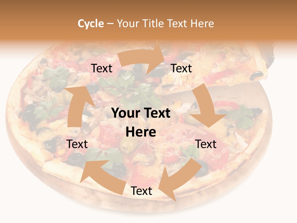 Spicy Topping Meat PowerPoint Template