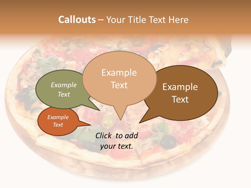 Spicy Topping Meat PowerPoint Template