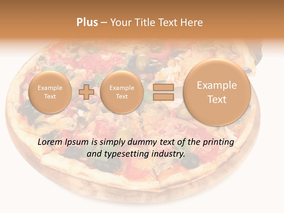 Spicy Topping Meat PowerPoint Template