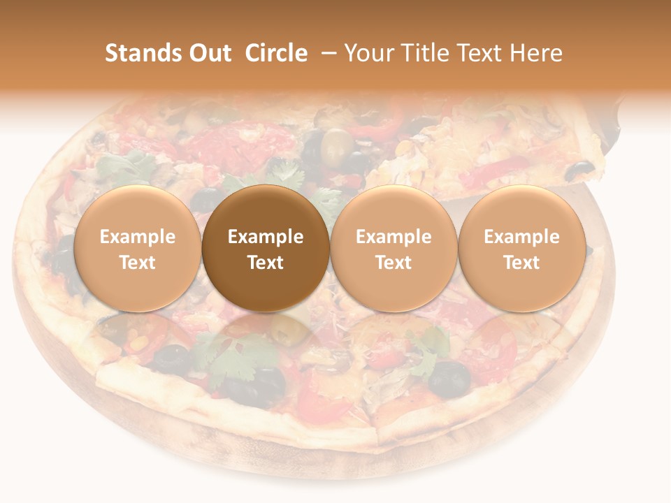 Spicy Topping Meat PowerPoint Template