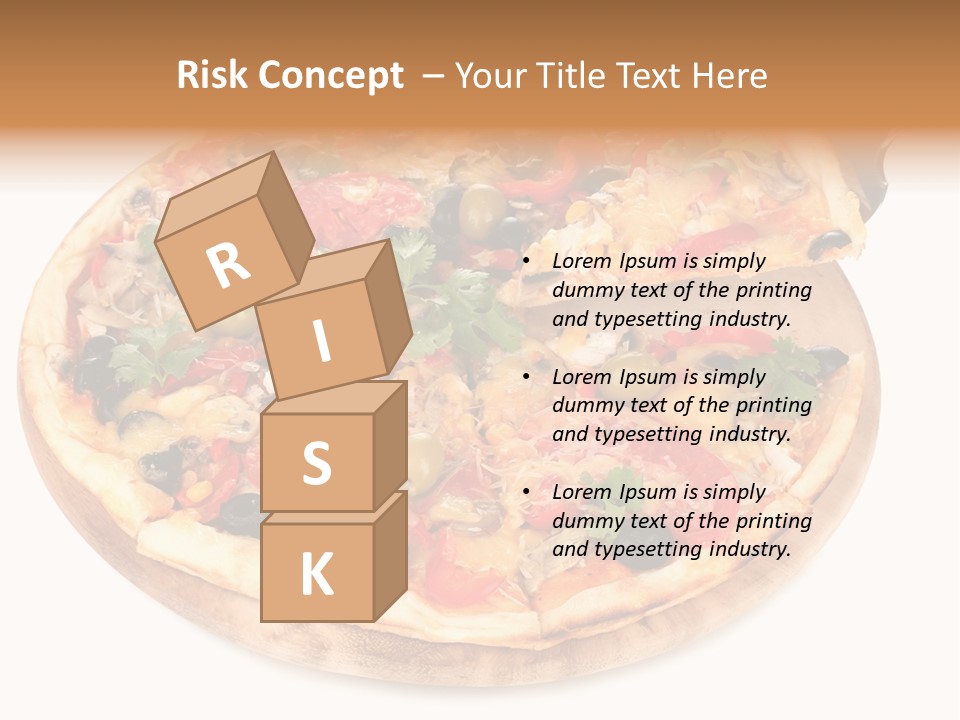 Spicy Topping Meat PowerPoint Template