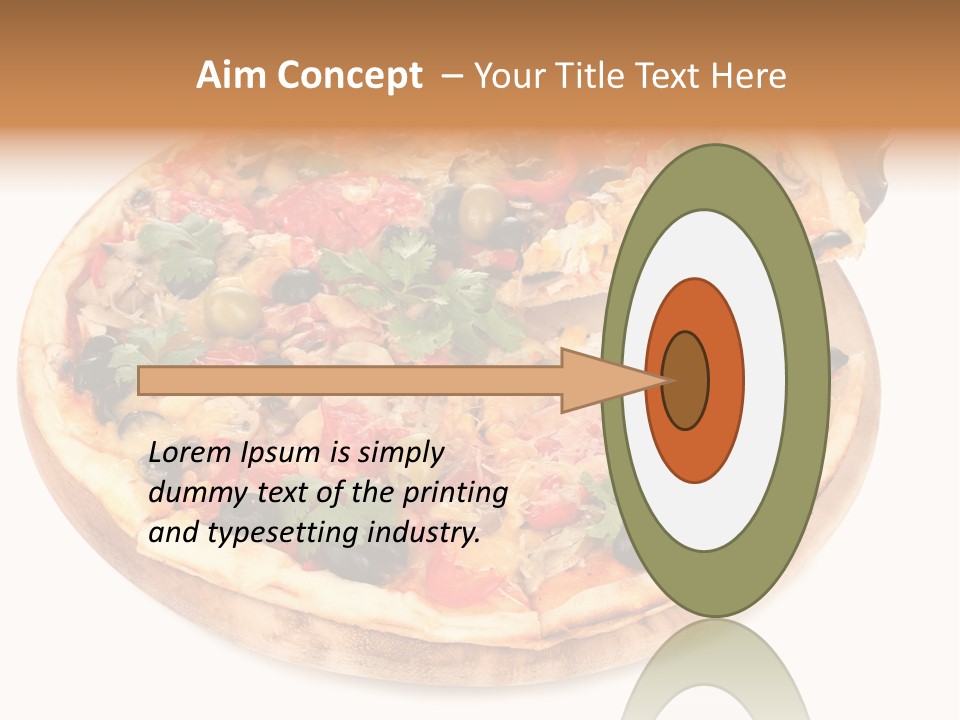 Spicy Topping Meat PowerPoint Template