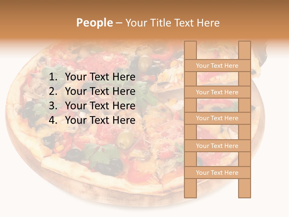 Spicy Topping Meat PowerPoint Template