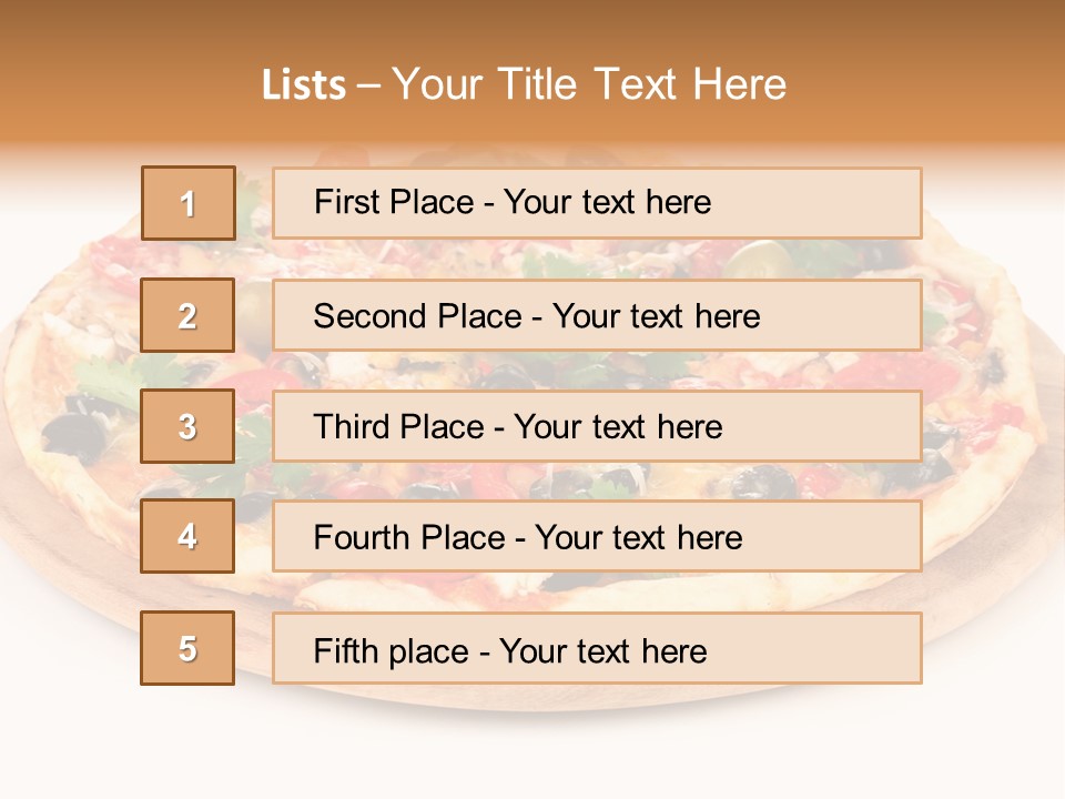 Delicious Topping Feed PowerPoint Template