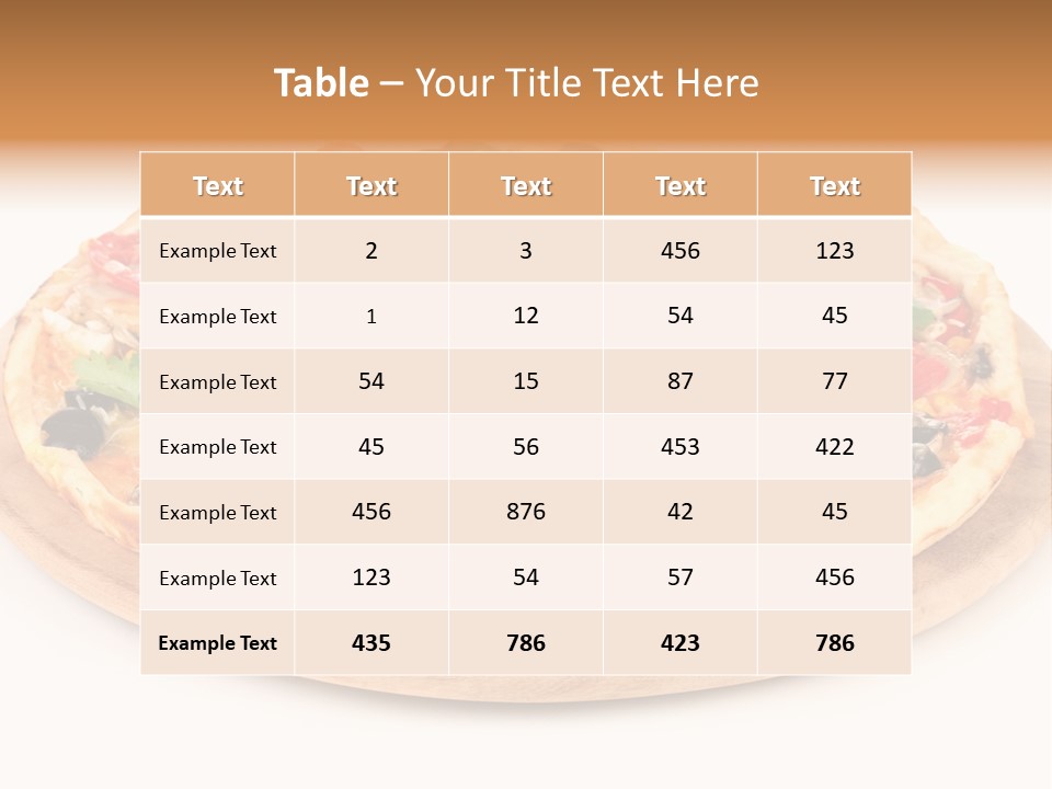 Delicious Topping Feed PowerPoint Template