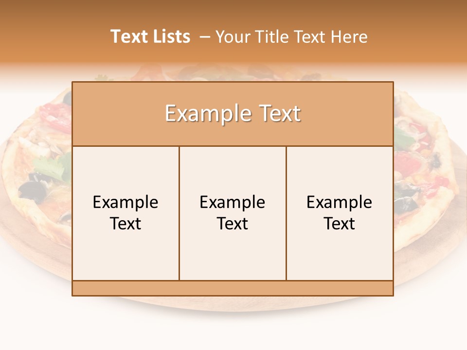 Delicious Topping Feed PowerPoint Template