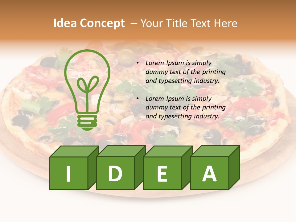 Delicious Topping Feed PowerPoint Template