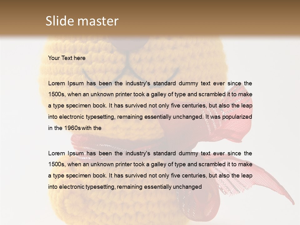 Yellow Cat Play PowerPoint Template