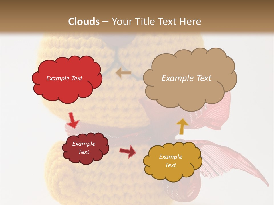 Yellow Cat Play PowerPoint Template