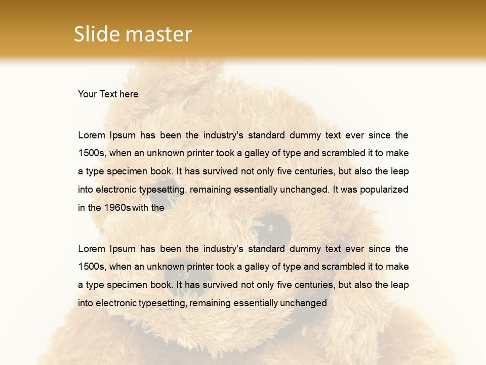 Fluffy Sitting Nose PowerPoint Template