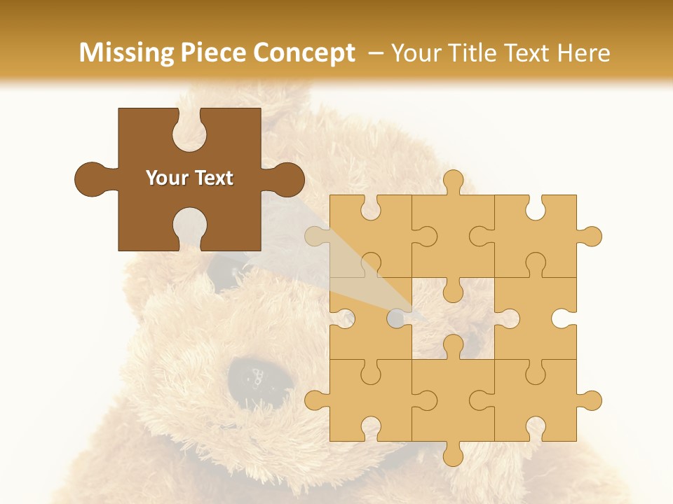 Fluffy Sitting Nose PowerPoint Template