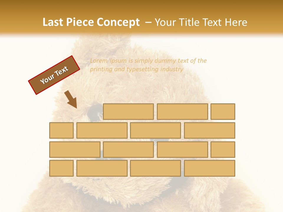 Fluffy Sitting Nose PowerPoint Template