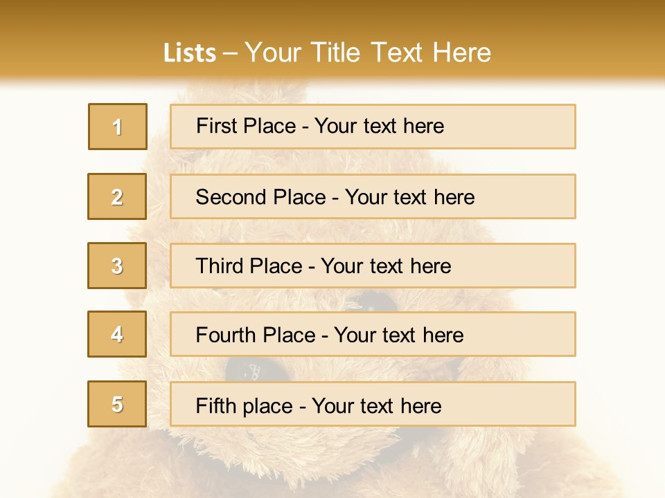Fluffy Sitting Nose PowerPoint Template