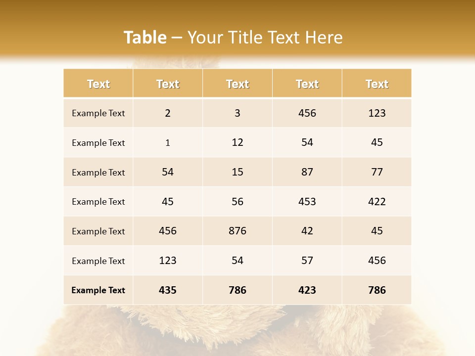 Fluffy Sitting Nose PowerPoint Template