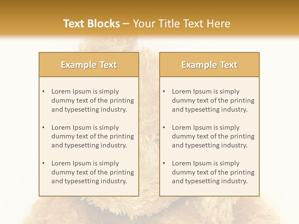 Fluffy Sitting Nose PowerPoint Template