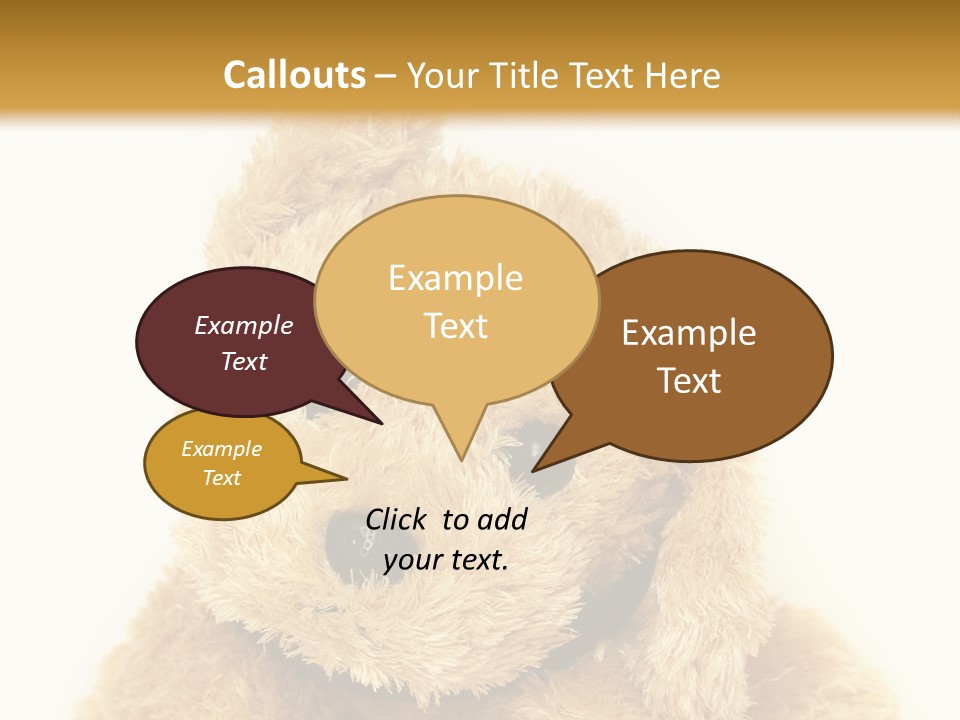 Fluffy Sitting Nose PowerPoint Template