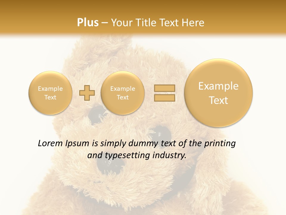 Fluffy Sitting Nose PowerPoint Template