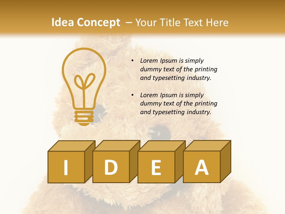 Fluffy Sitting Nose PowerPoint Template