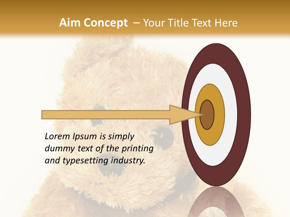 Fluffy Sitting Nose PowerPoint Template