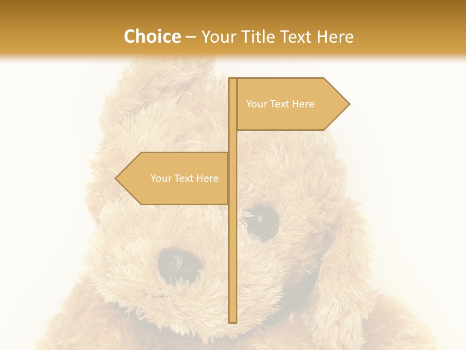 Fluffy Sitting Nose PowerPoint Template