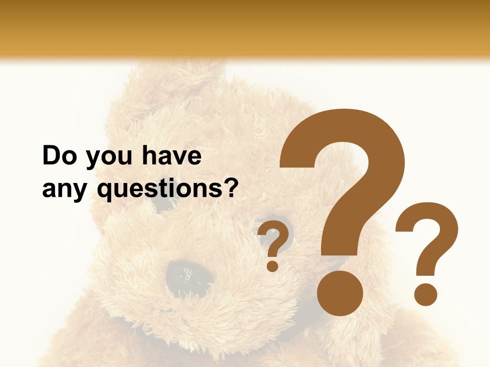 Fluffy Sitting Nose PowerPoint Template