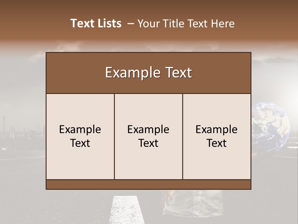 Inquinamento Generazione Catastrofe PowerPoint Template